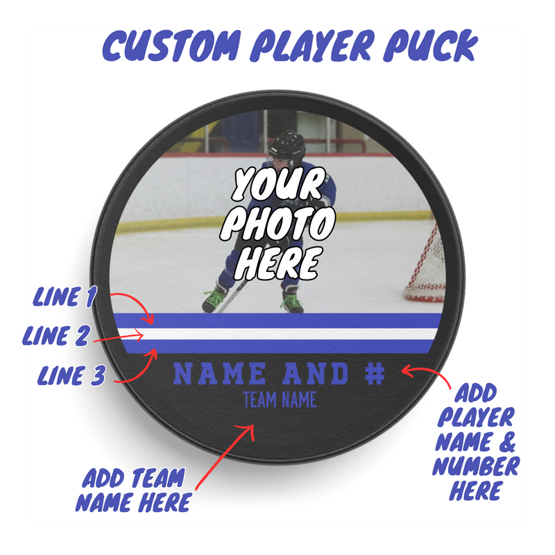 Custom Player Hockey Puck