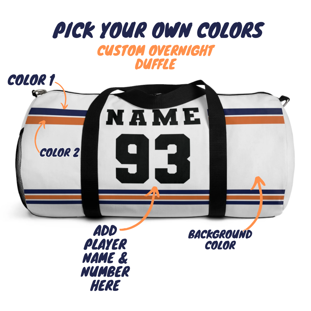 Pick Your Own Colors Custom Overnight Duffel Bag