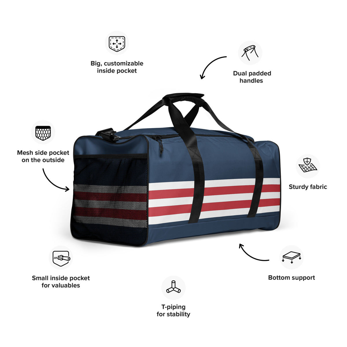 Patriotic Breakaway Threads Duffle bag